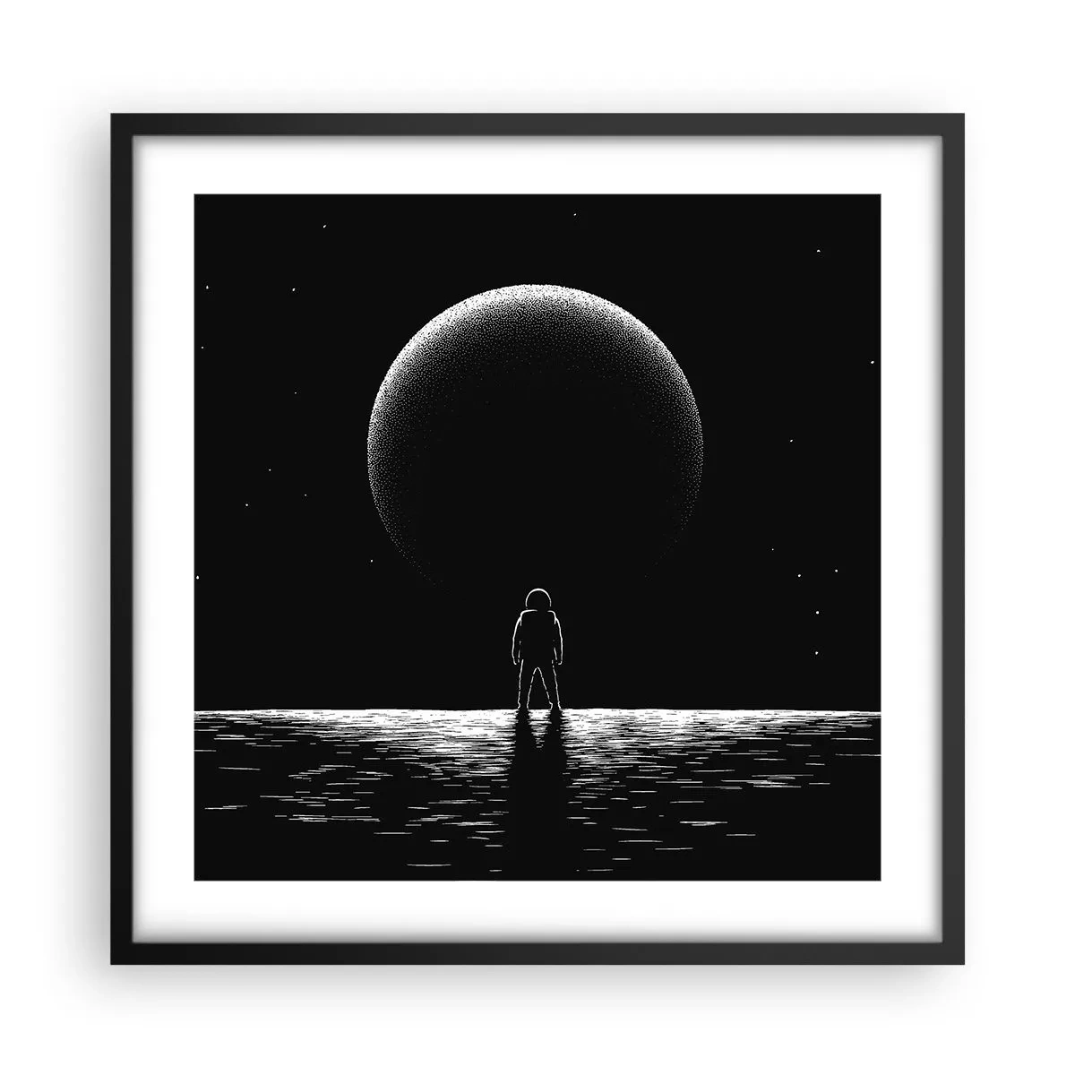 Plakát v černém rámu - Tváři v tvář - 50x50 cm