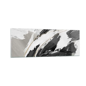 Obraz na skle - Velkorysá abstrakce - 140x50 cm