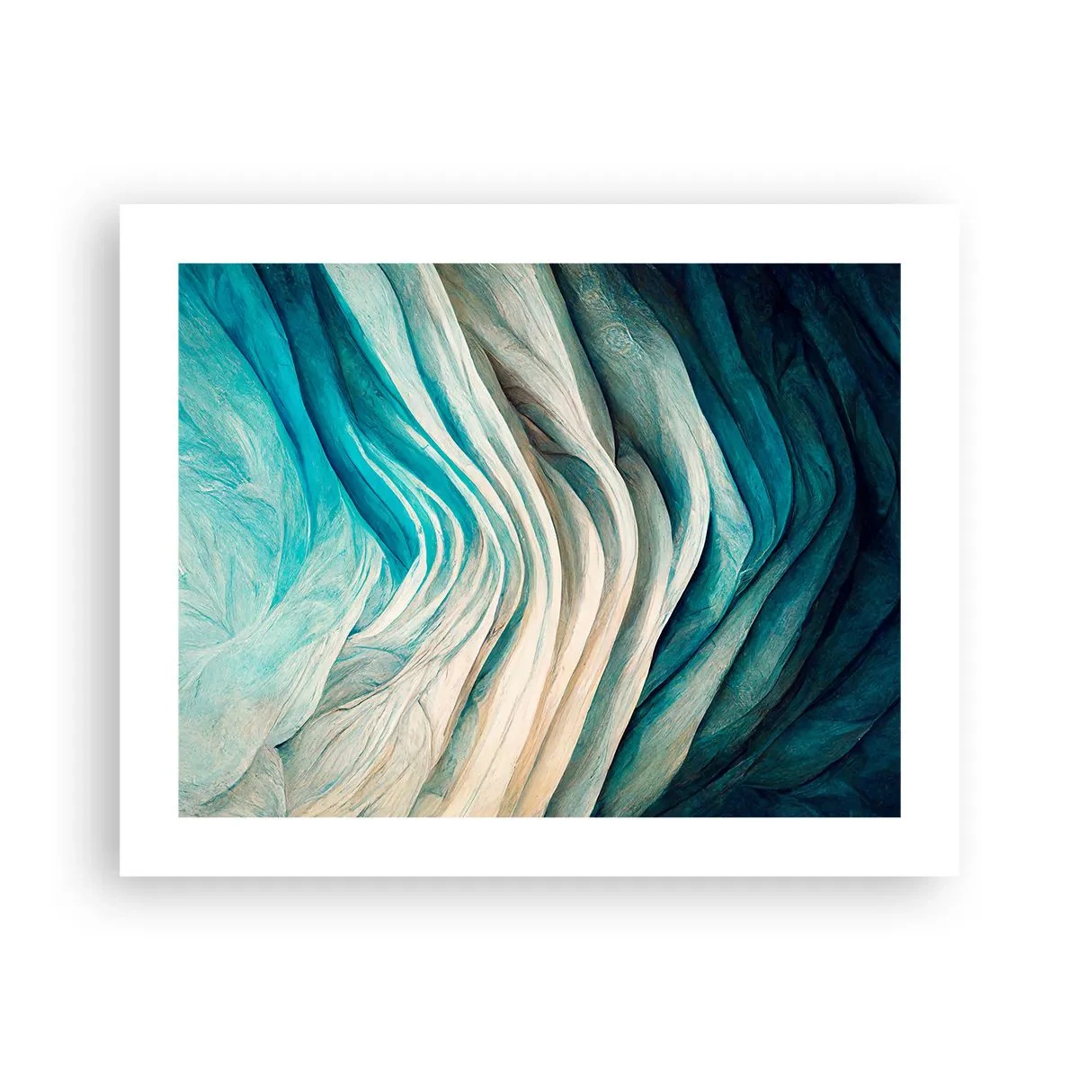 Plakát - Modrá neukojitelnost - 50x40 cm