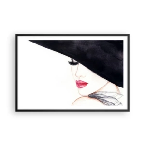 Plakát v černém rámu - Elegance a smyslnost - 91x61 cm