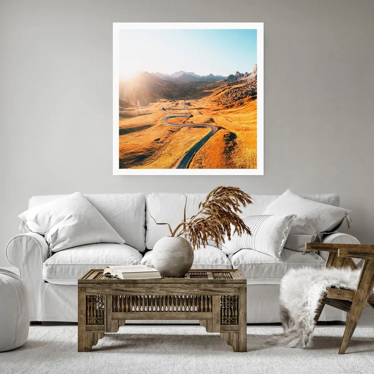 Plakát - Ve zlatém údolí - 40x40 cm