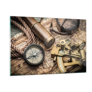 Obraz na skle - Urči směr - 120x80 cm