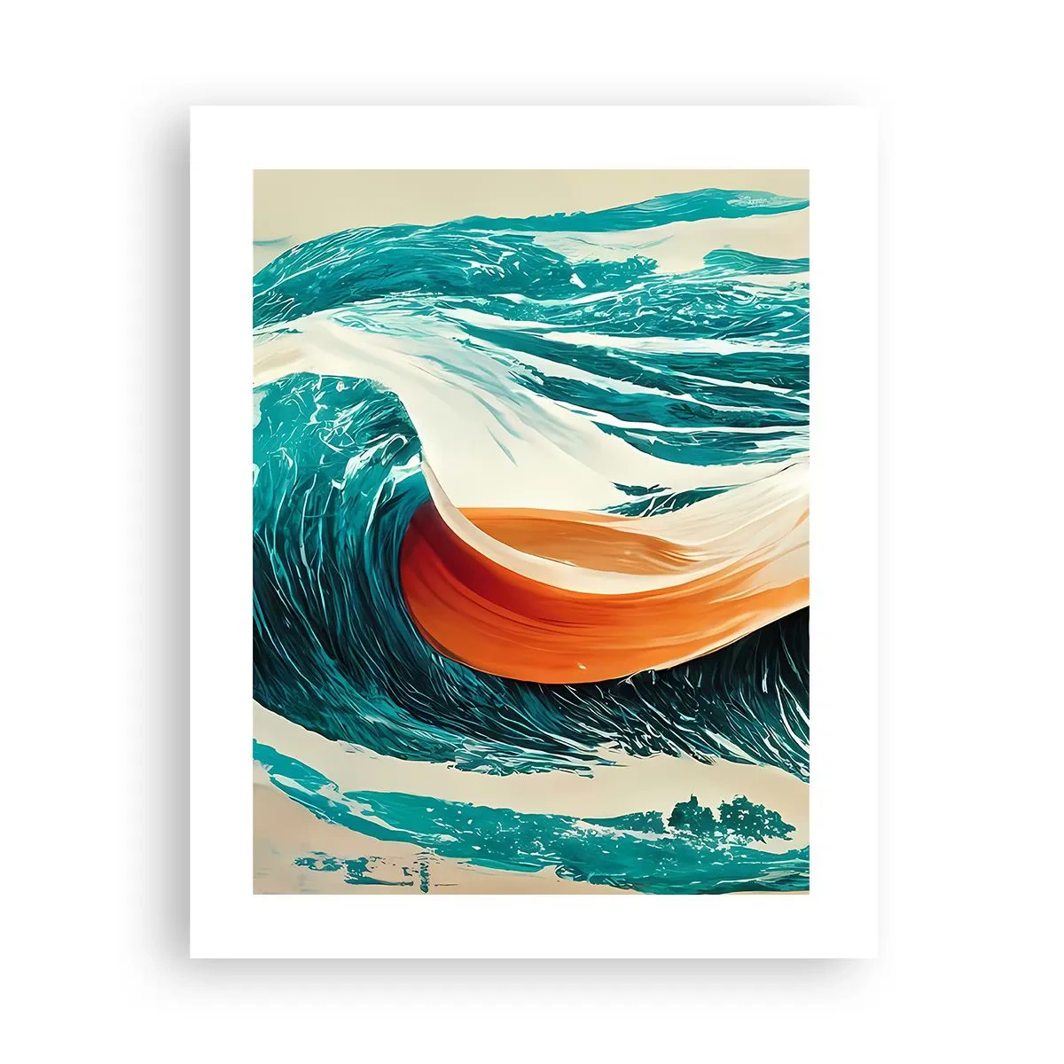 Plakát - Surfařův sen - 40x50 cm