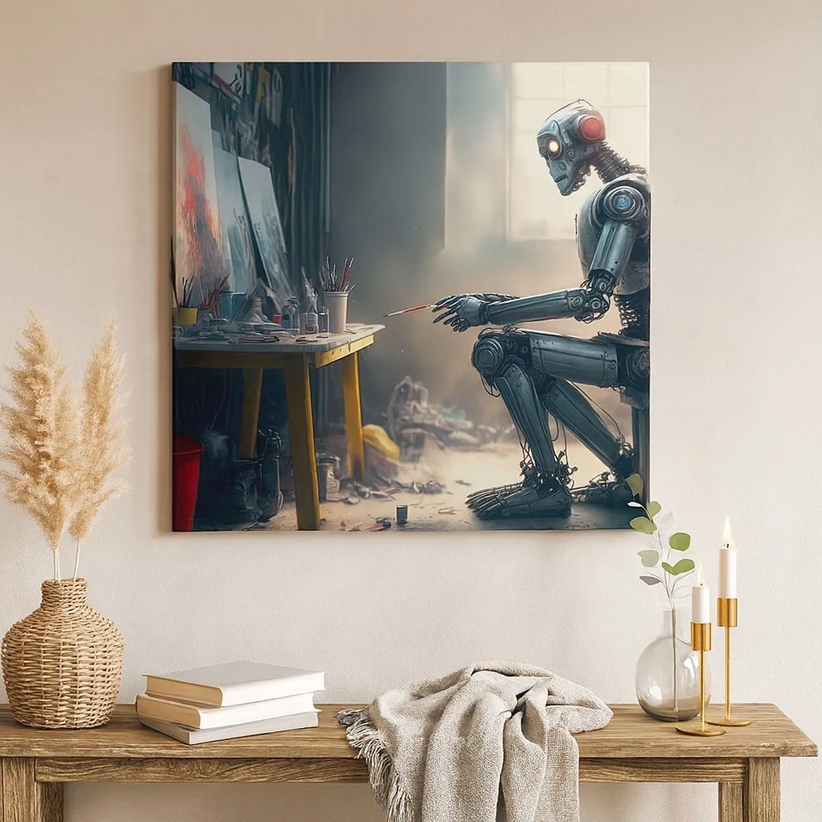 Obraz na plátně - Akt stvoření - 30x30 cm