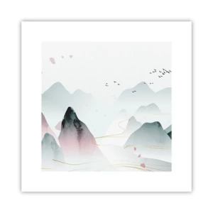 Plakát - Přes vrcholy - 30x30 cm
