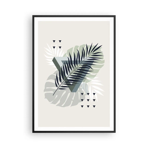 Plakát v černém rámu - Příroda a geometrie – dva řády? - 70x100 cm