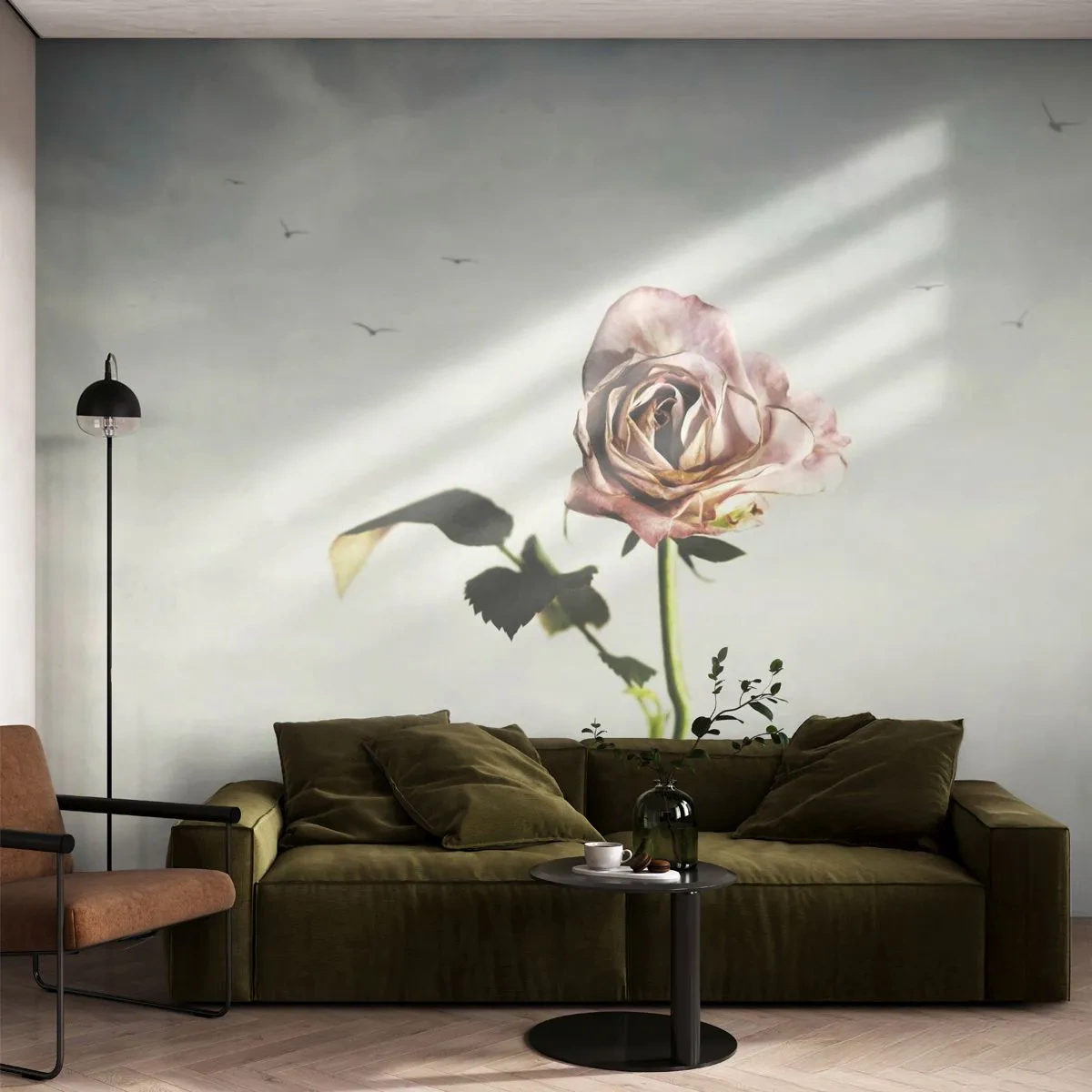 Fototapeta na míru Premium Canvas - Vítání jara - Růže, Květ, Kus