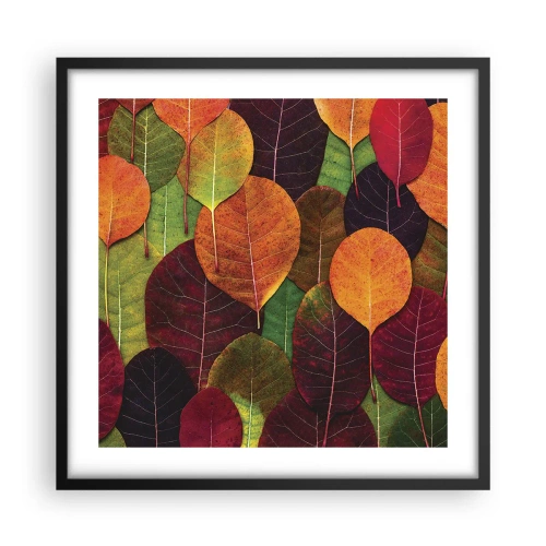 Plakát v černém rámu - Podzimní mozaika - 50x50 cm