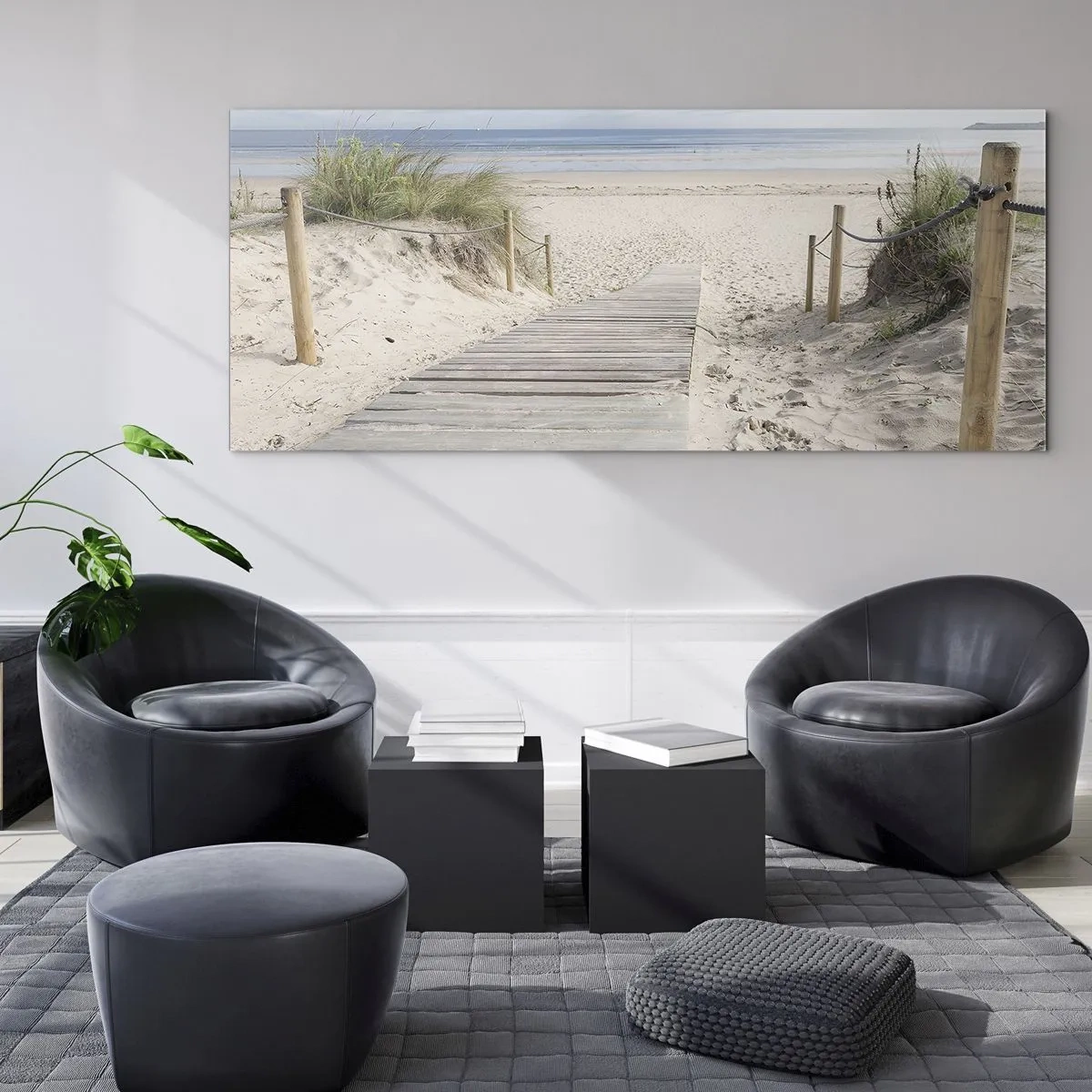 Obraz na skle - Až k horizontu - 100x40 cm