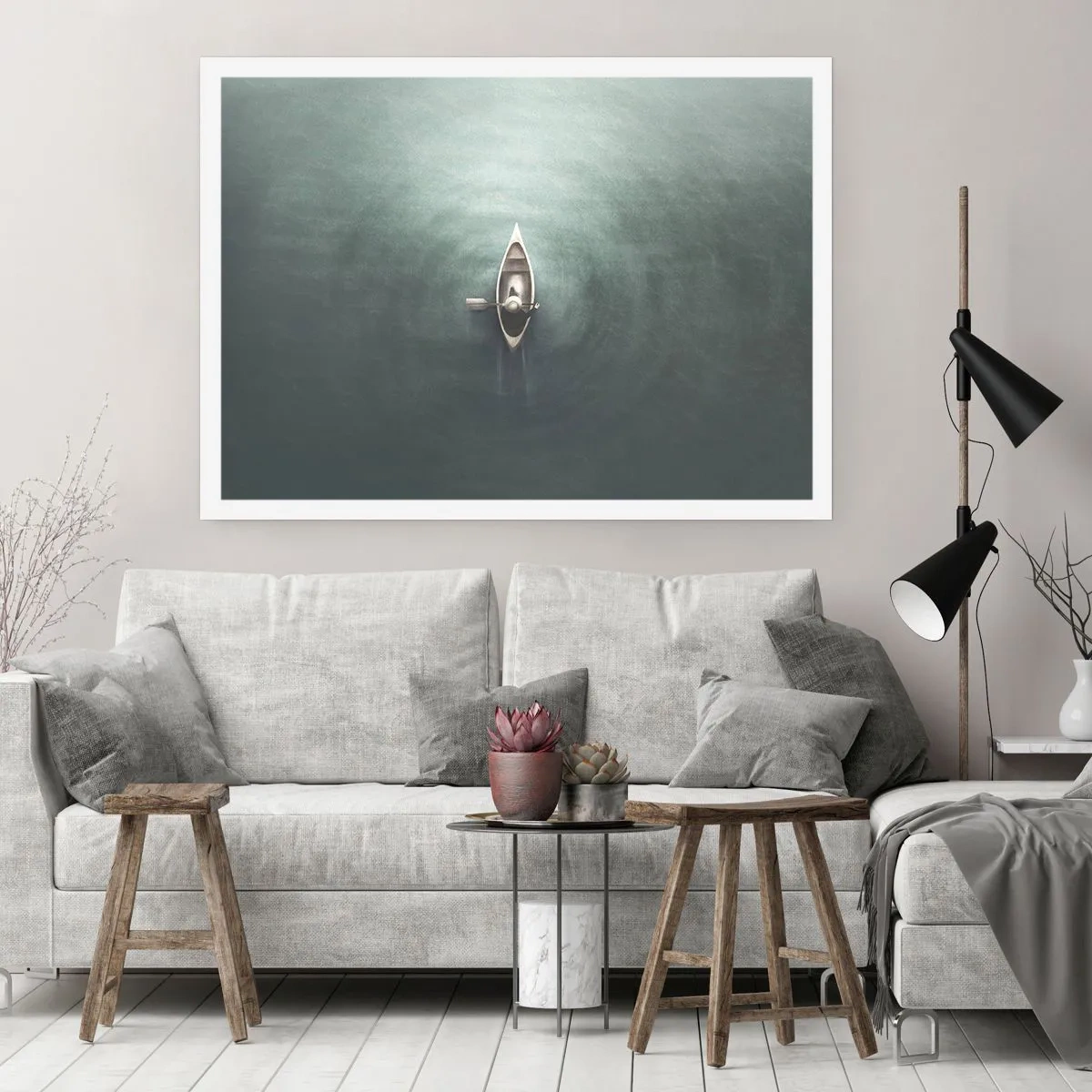 Plakát - Přes měsíční jezero - 70x50 cm