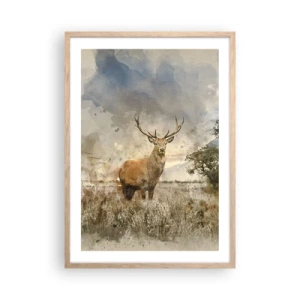 Plakát v rámu světlý dub - Důstojnost - síla - majestátnost - 50x70 cm