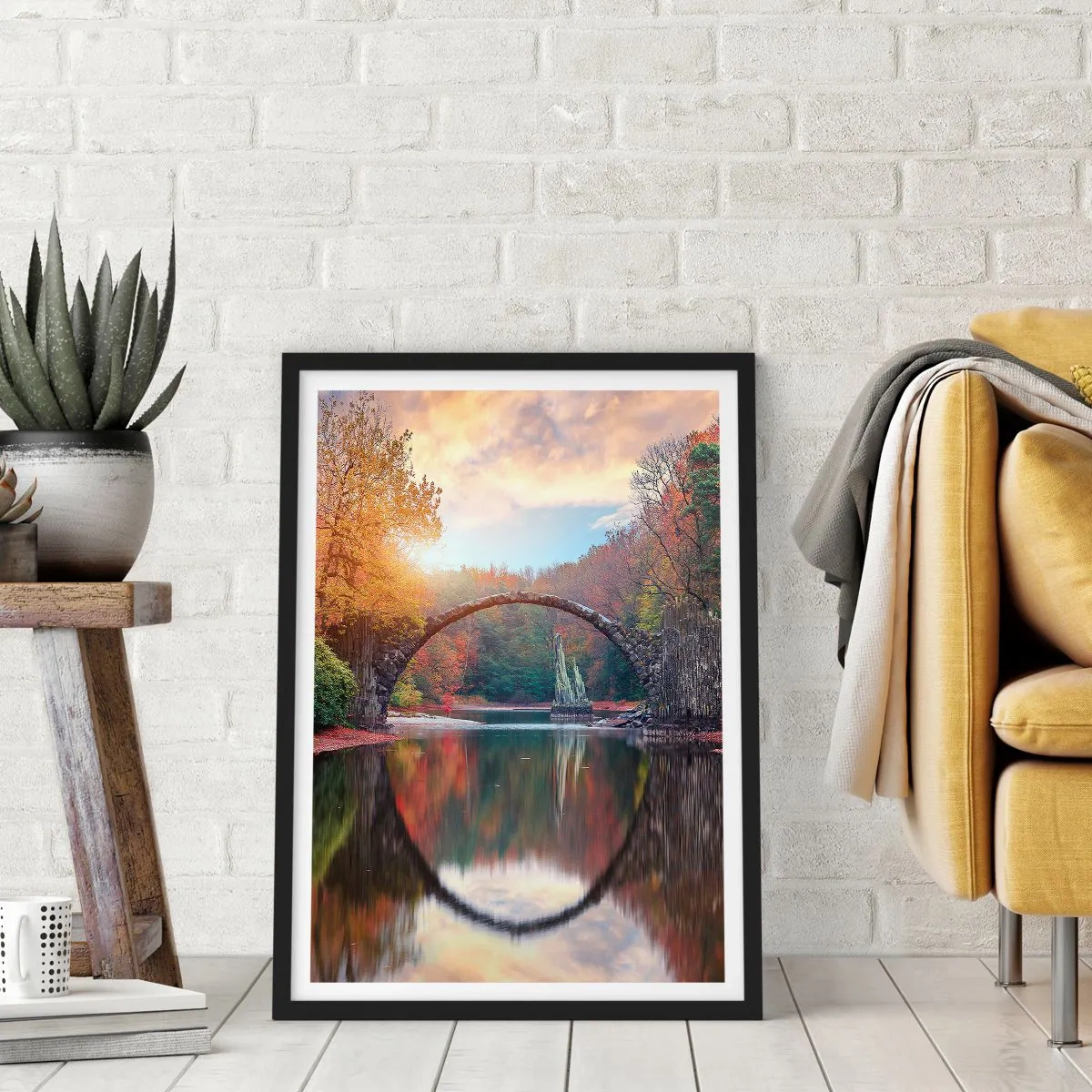 Plakát v černém rámu - Za zrcadlem - 61x91 cm