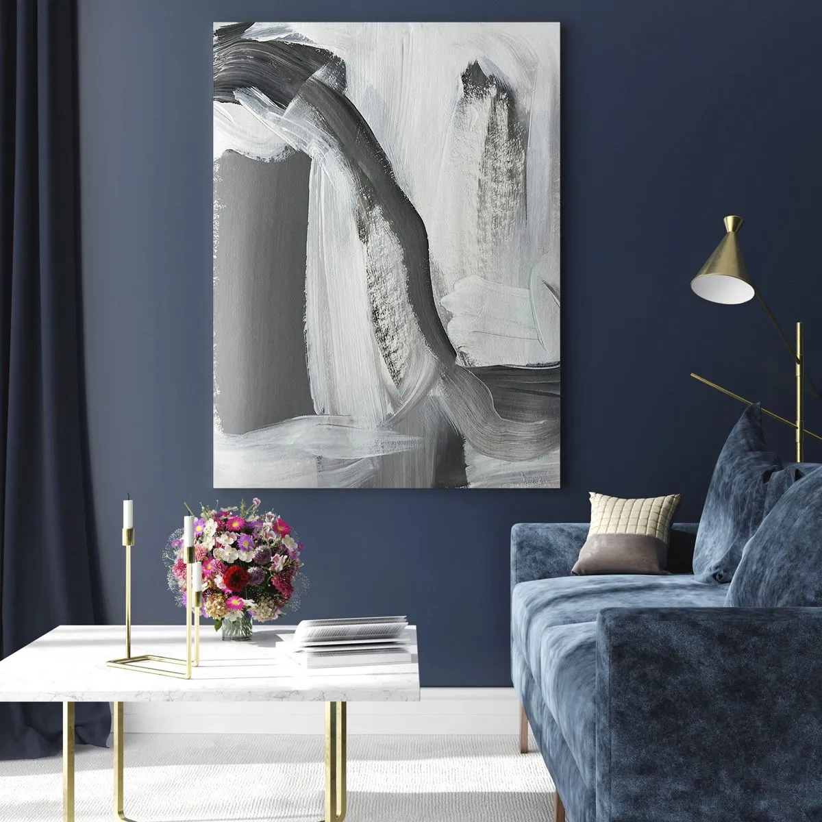 Obraz na skle - Pevným pohybem - 70x100 cm