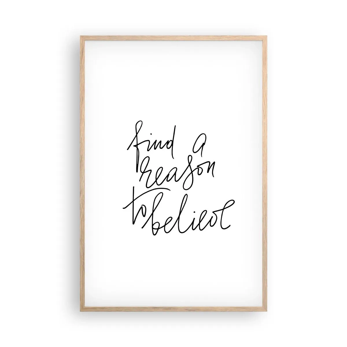 Plakát v rámu světlý dub - Je to možné - 61x91 cm