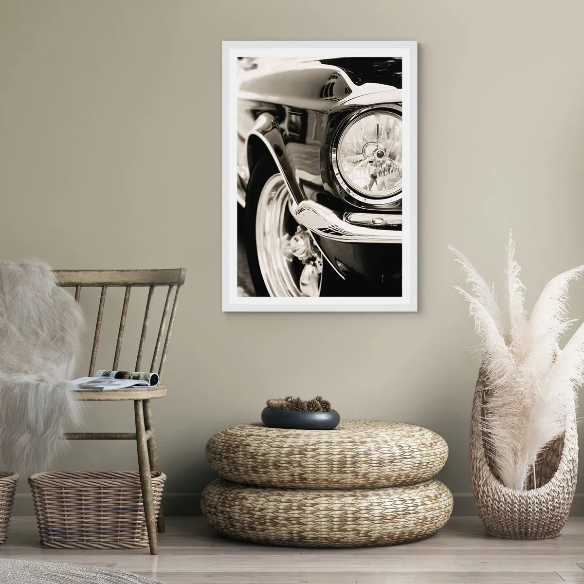 Plakát v bílém rámu - Nepomíjející lesk - 50x70 cm