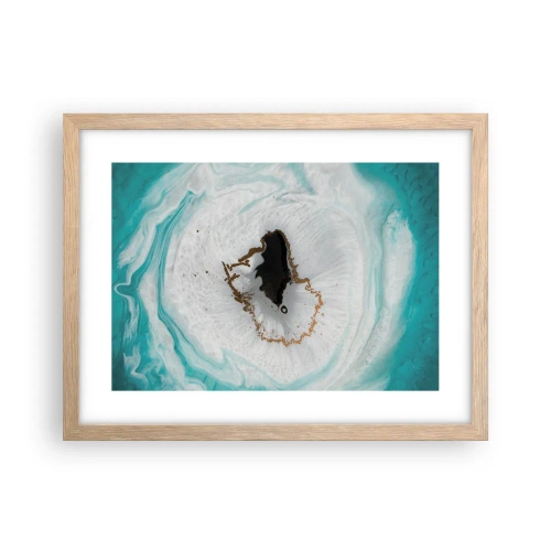 Plakát v rámu světlý dub - Proniknout dovnitř - 40x30 cm