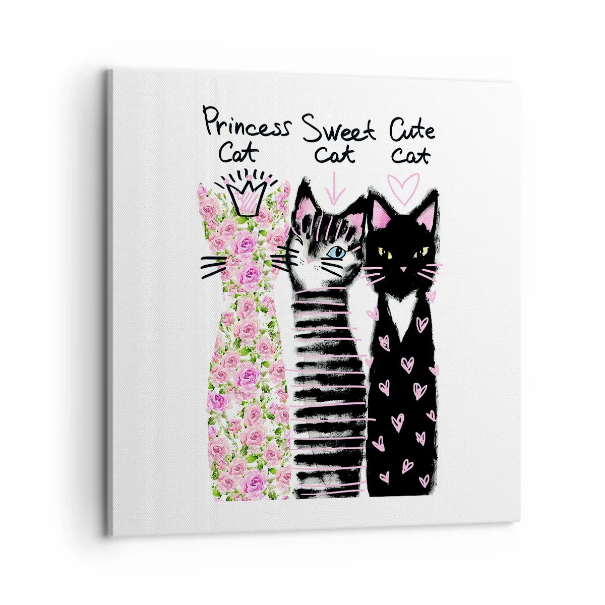 Obraz na plátně - Byly tři kočičky - 60x60 cm