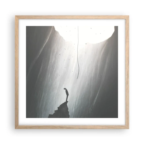 Plakát v rámu světlý dub - Vždycky máte na výběr - 50x50 cm