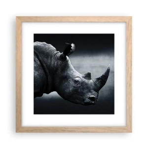 Plakát v rámu světlý dub - Pravý profil - 30x30 cm