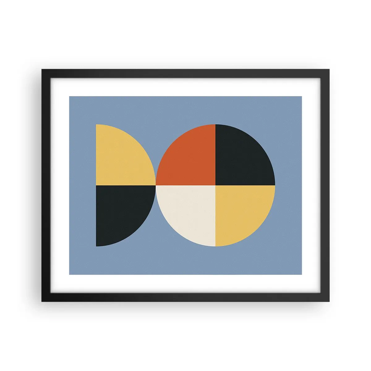 Plakát v černém rámu - Koukej a počítej - 50x40 cm