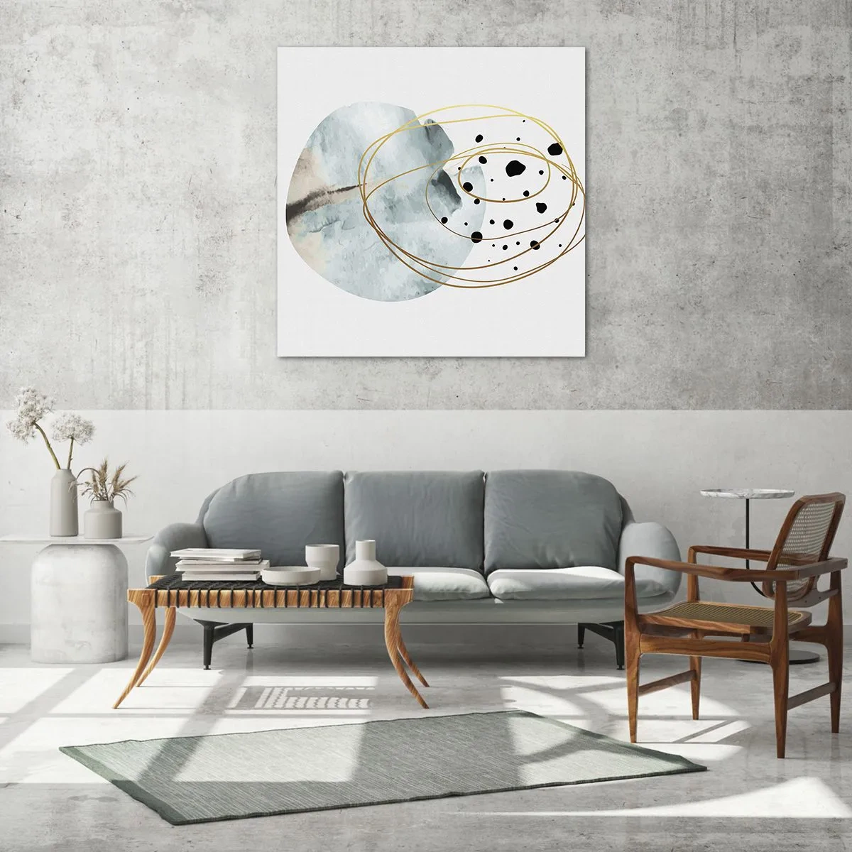 Obraz na skle - V objetí prostoru - 60x60 cm