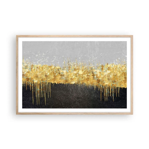 Plakát v rámu světlý dub - Dovnitř a vzhůru - 91x61 cm