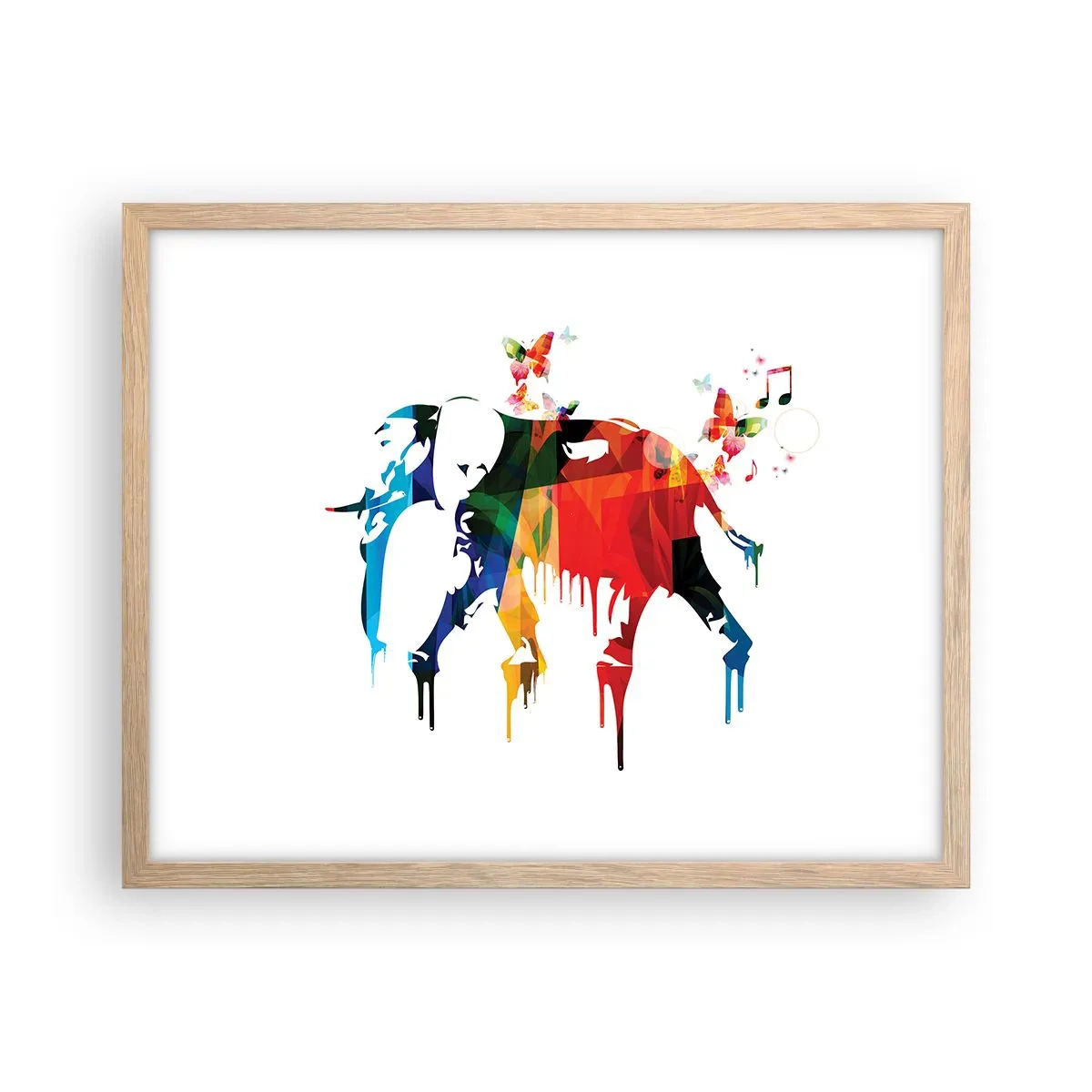 Plakát v rámu světlý dub - Tančit může každý - 50x40 cm