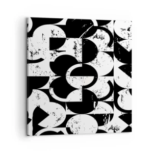 Obraz na plátně - Bílé je bílé a černé černé - 60x60 cm