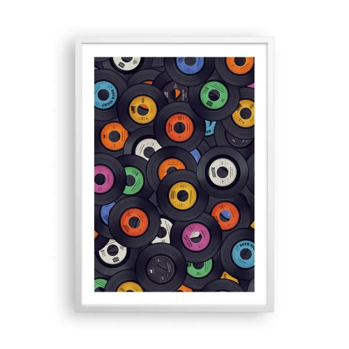 Plakát v bílém rámu - Barvy klasiky - 50x70 cm