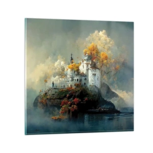 Obraz na skle - Začátek romantického příběhu - 40x40 cm