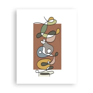 Plakát - Abstrakce, která stojí za úsměv - 40x50 cm