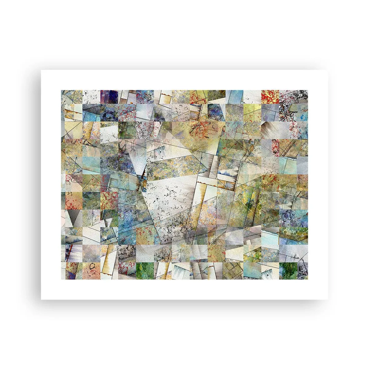 Plakát - Geometrické přeskupení - 50x40 cm