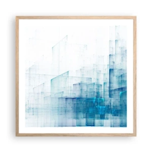 Plakát v rámu světlý dub - Jak se stal prostor - 60x60 cm