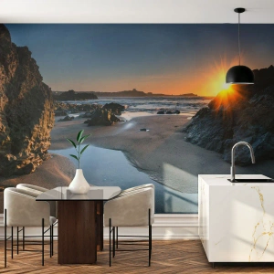 Fototapeta Premium Sand - Nedotčené lidskou rukou - Krajina, Pláž, cornwallské pobřeží - 250x175 cm