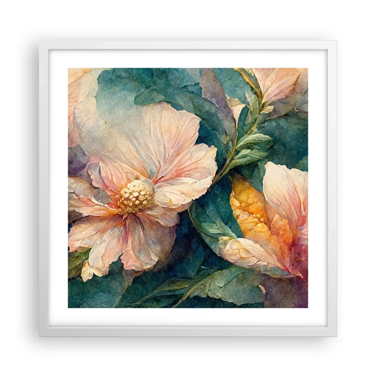 Plakát v bílém rámu - Čirá subtilnost - 50x50 cm