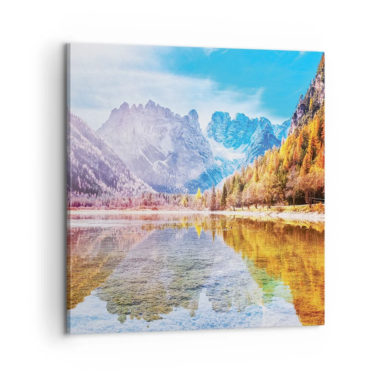 Obraz na plátně - A v horách už je podzim - 60x60 cm