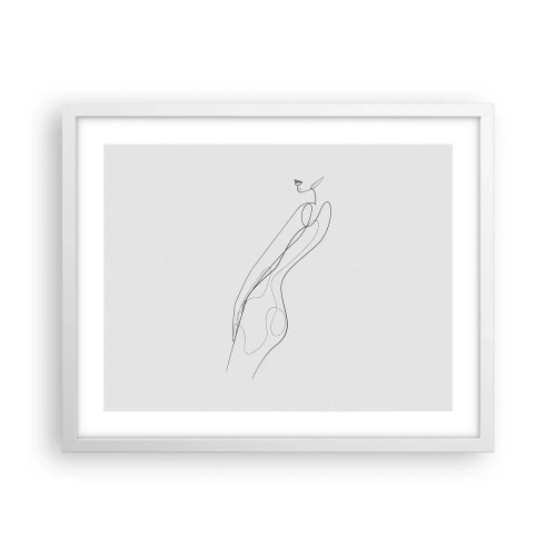 Plakát v bílém rámu - Pouze slib - 50x40 cm