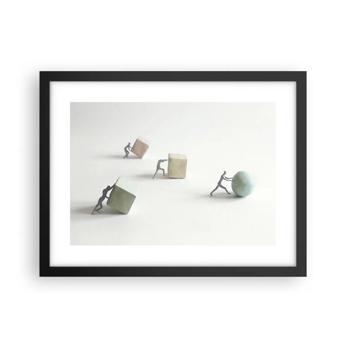 Plakát v černém rámu - Život samotný - 40x30 cm