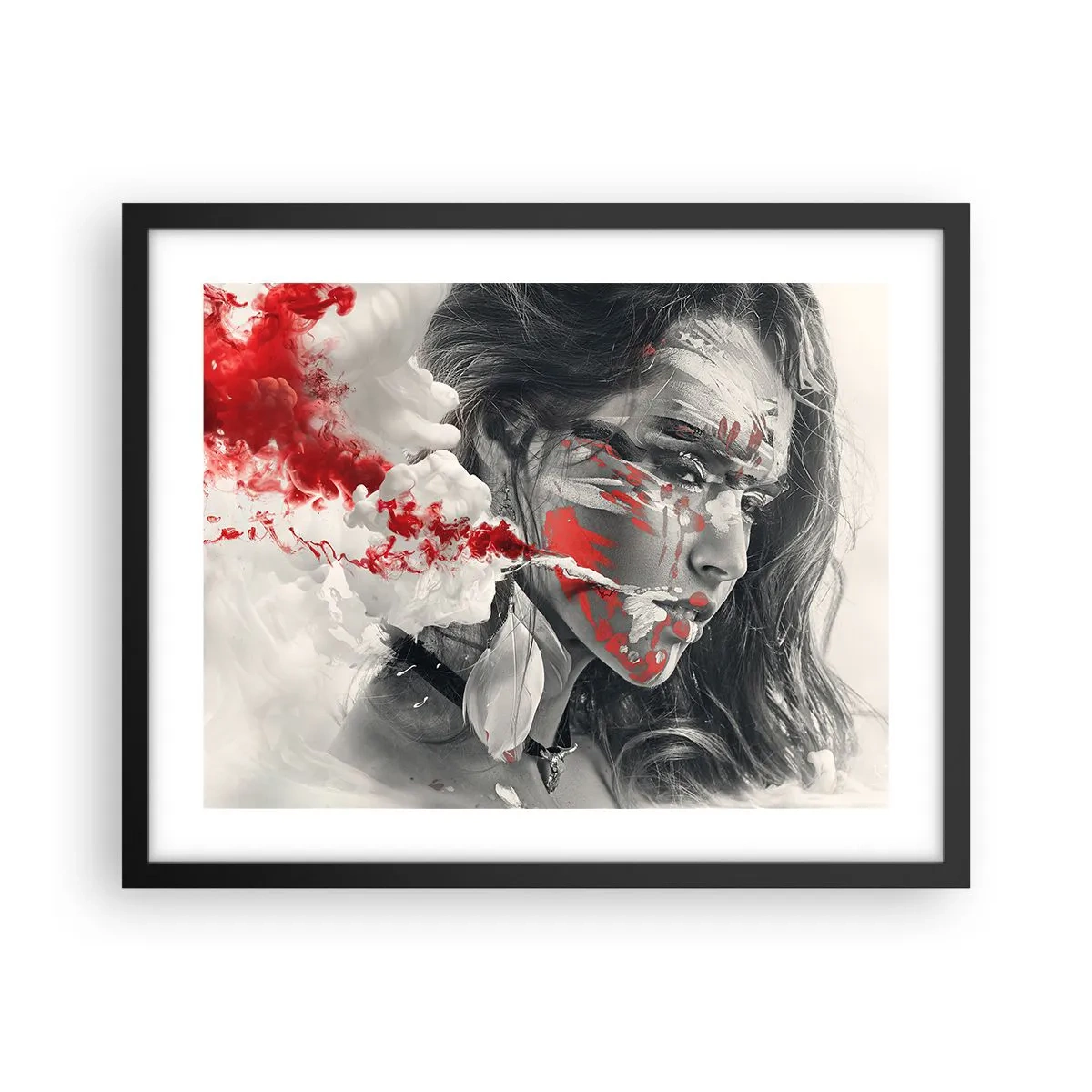 Plakát v černém rámu - Ve spárech absurdity - 50x40 cm