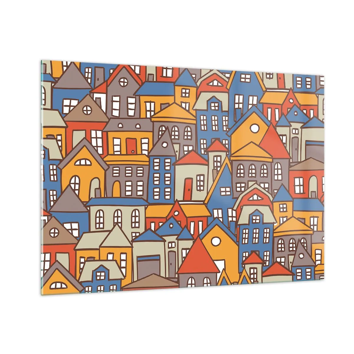 Obraz na skle - Za domem dům - 100x70 cm