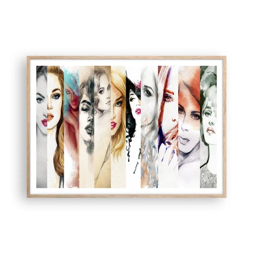 Plakát v rámu světlý dub - A vždy jsi to TY - 100x70 cm