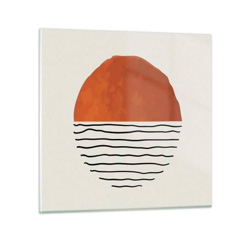 Obraz na skle - V japonské atmosféře - 70x70 cm