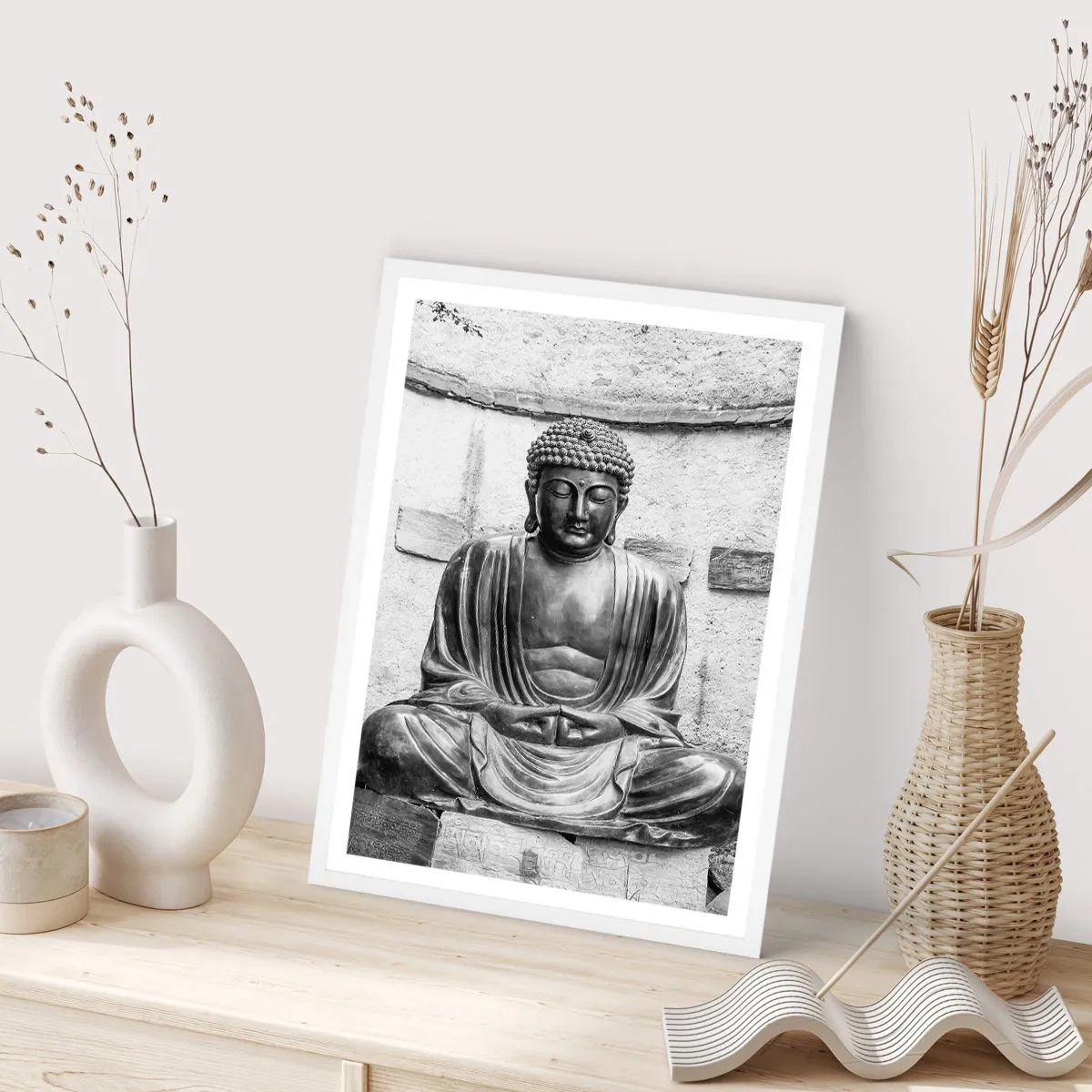 Plakát v bílém rámu - U zdroje klidu - 30x40 cm