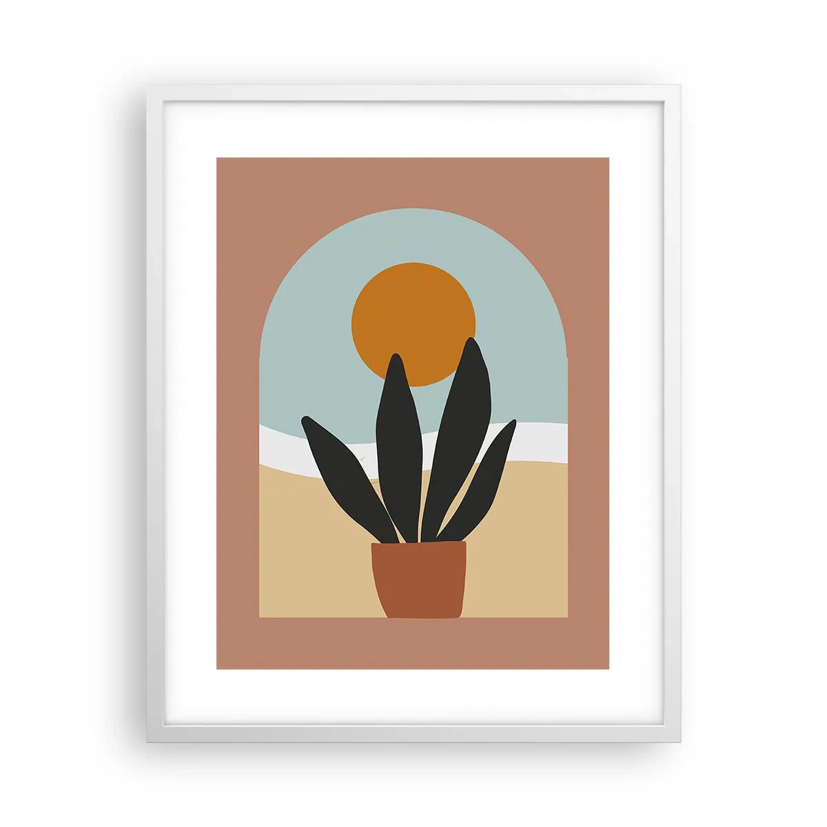 Plakát v bílém rámu - Malé radosti - 40x50 cm
