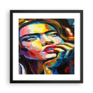 Plakát v černém rámu - Sny, jak ptáci letí oblohou - 40x40 cm