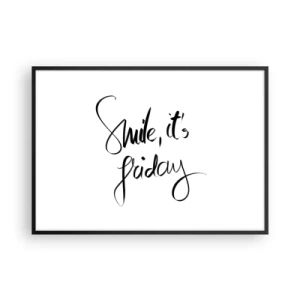 Plakát v černém rámu - Opravdová radost - 100x70 cm