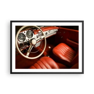 Plakát v černém rámu - Luxus ve stylu vintage - 70x50 cm