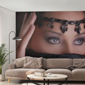 Fototapeta Premium Sand - Orientální svůdné tajemství - Žena, Oči, Kultura - 250x175 cm