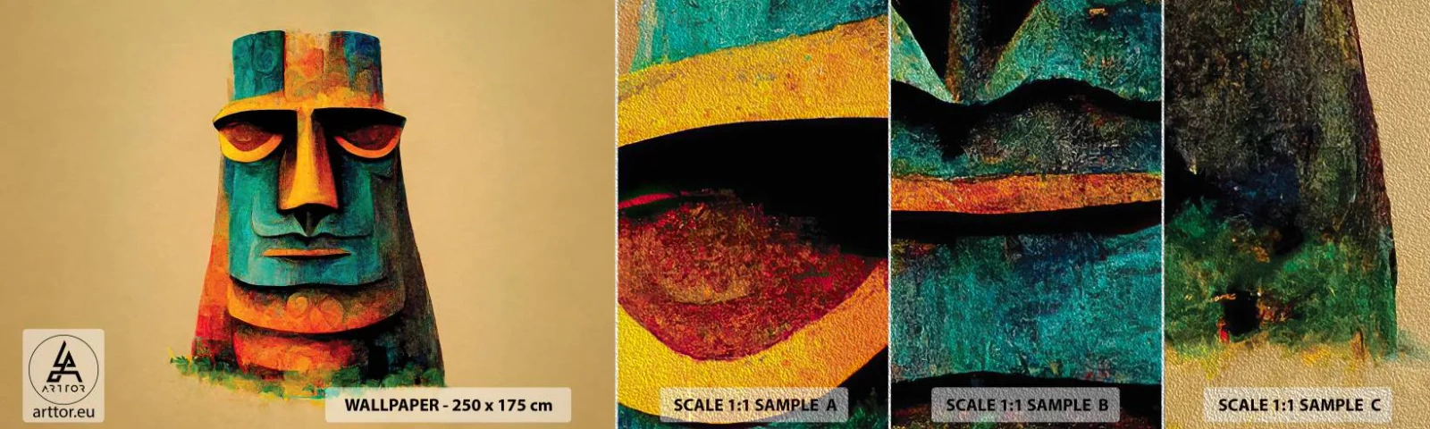 Vzor Fototapety Premium Sand - Sošný, ale sympatický - Socha, Sochařství, Kus - 100x30 cm