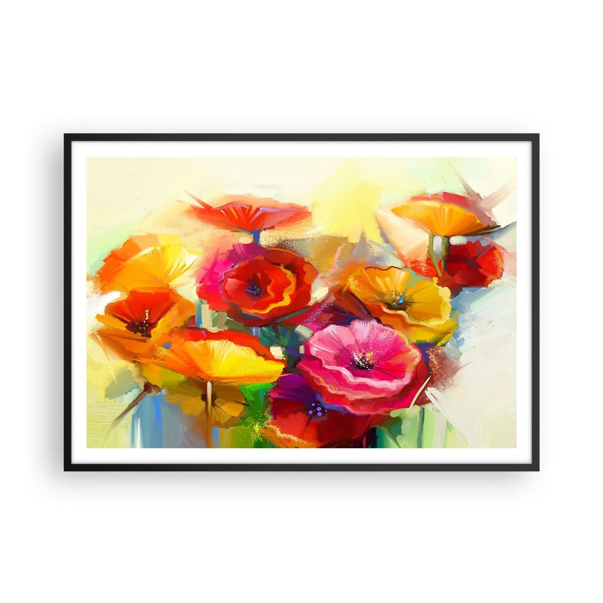 Plakát v černém rámu - Nejenom červené - 100x70 cm